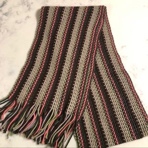 EUC Multi- Colored Scarf with Fringe